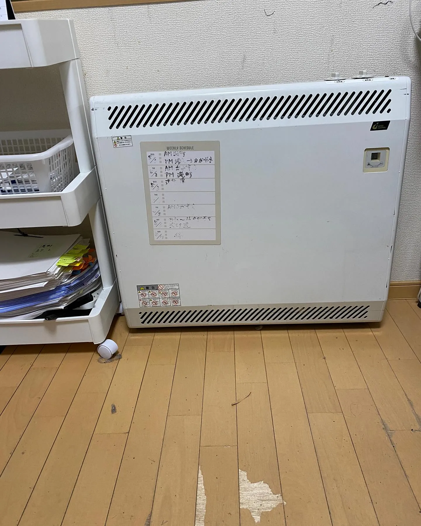 青森市で蓄熱暖房機の動作確認を行いました。